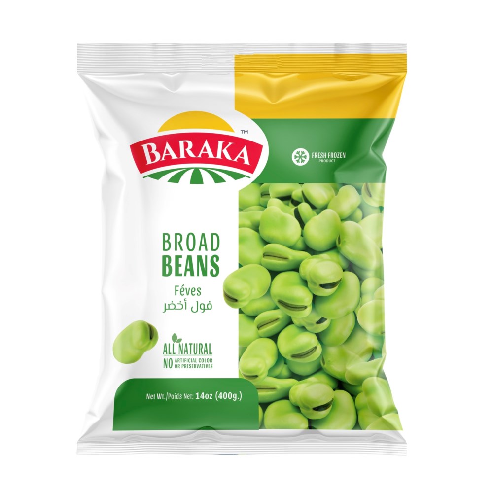 Frozen Green Broad Beans  "Baraka" 400 GM X 20